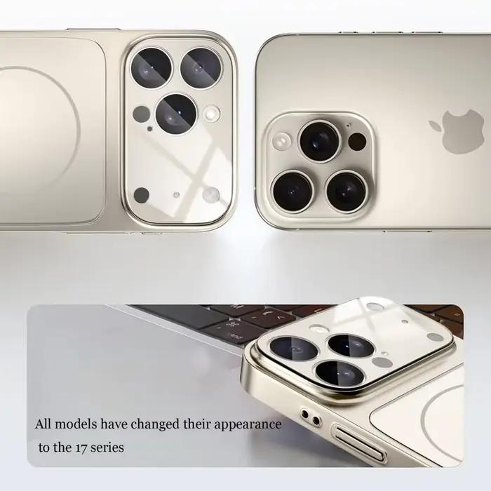 Coque en verre nano mat pour iPhone 17 16 15 14 13 Pro Max 17Air