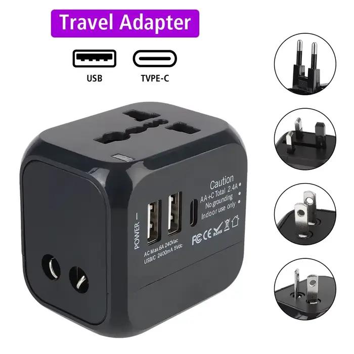 Adaptateur de chargeur de voyage mural tout-en-un