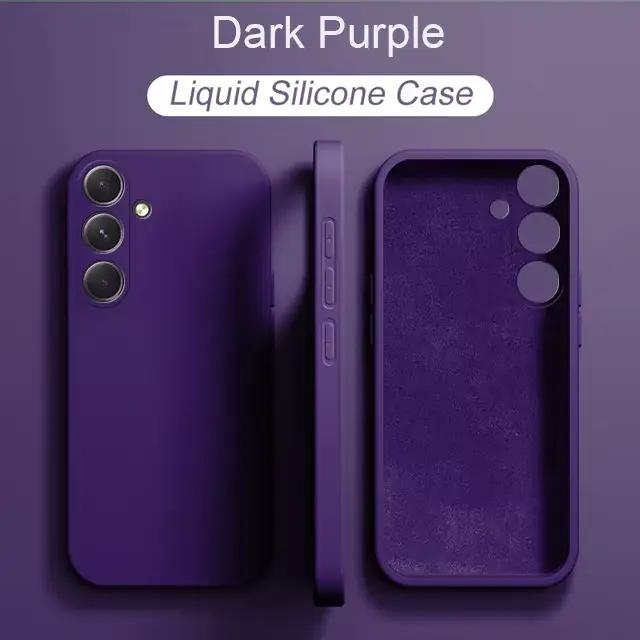 Coque de protection en silicone liquide pour Samsung Galaxy A54 5G, pare-chocs antidérapant et à la preuve de la poussière, disponible en plusieurs couleurs pour personnaliser votre téléphone