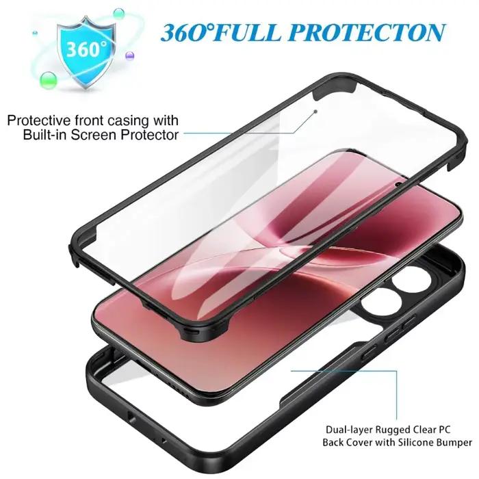 Coque transparente en acrylique pour VIVO V70 V70Elite, protection complète à 360 degrés, couverture transparente antichoc pour VIVO S50 V70 Elte
