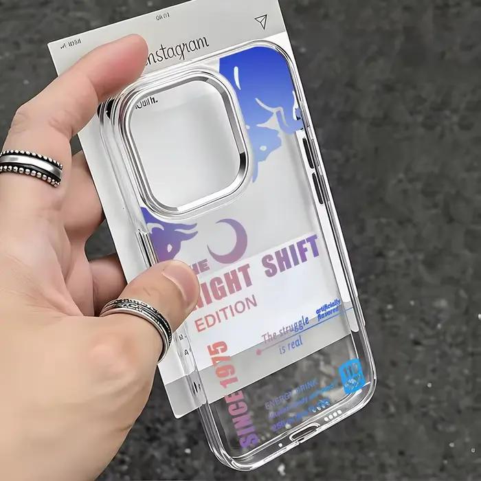Coque de téléphone transparente électroplaquée Hybrid Bulls Energy Drink R-red juice pour iPhone 17 16 15 14 13 12 Pro Max Plus