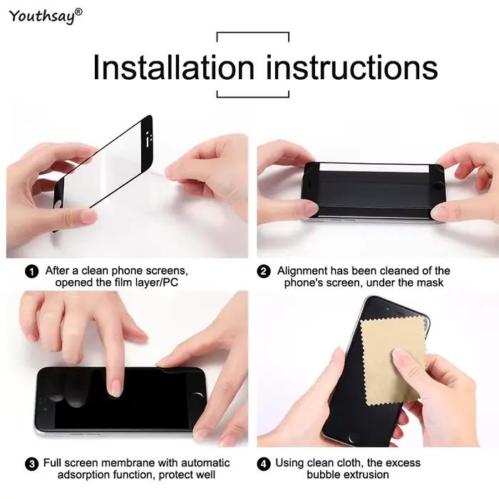 Protection d'écran en verre trempé Full Glass pour iPhone 17e