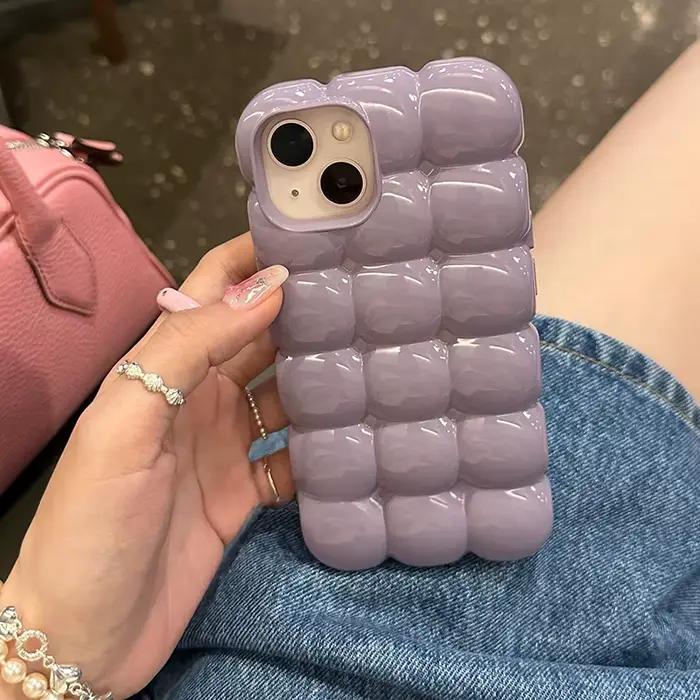 Coque de téléphone Chubby Puffs pour fille, coque de coussin d'air anti-chute, coque arrière, sensation japonaise et coréenne, iPhone 14, 13, 11, 12 Pro Max