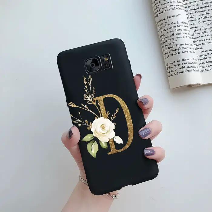 Coque de Téléphone Antichoc Silicone Souple Lettres Mignonnes Mode et Professionnelle pour Samsung Galaxy S7 et S7 Edge Occasions Spéciales