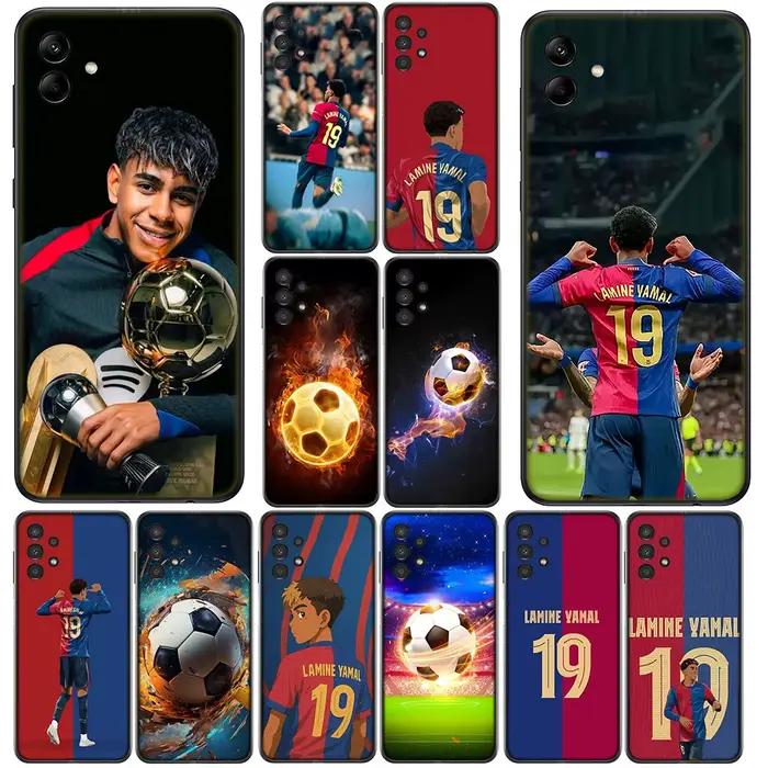 Coque de protection sportive pour Samsung Galaxy Note 20 Ultra 10 8 9 S10 Plus Lite S8 A70 A24 A25 S10E A37 A57 A55 A7 avec design No19足球队标志