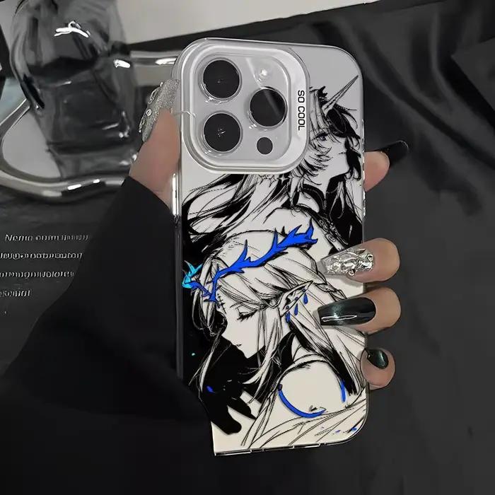 Nouveau luxe Wuthering Waves Cartethyia coque souple protection pour iPhone 11 12 13 14 16 15 17 Pro Max 7 8 Plus XS 17air X couverture