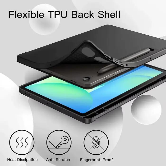 Étui en caoutchouc Hansong pour Samsung Galaxy Tab, résistant aux chocs et aux chutes, mode support pour visualisation et saisie, anti-poussière et anti-traces de doigts, disponible en plusieurs couleurs et tailles