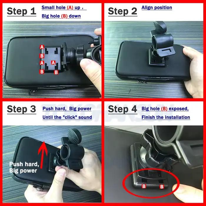 Support de téléphone portable pour moto