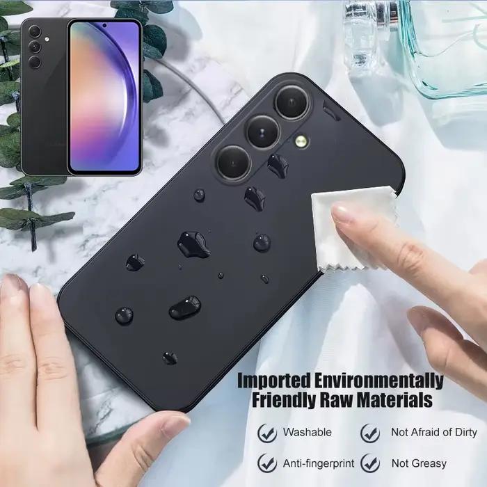 Coque de protection en silicone liquide pour Samsung Galaxy A54 5G, pare-chocs antidérapant et à la preuve de la poussière, disponible en plusieurs couleurs pour personnaliser votre téléphone