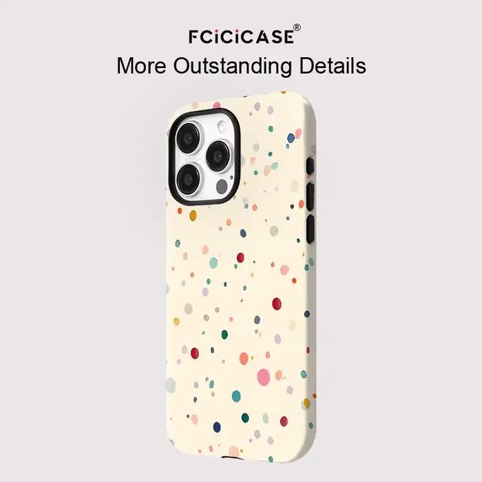 Fcicicase coque de téléphone pour iPhone 17 Air 17 Pro Max coloré mat pour Magsafe couverture Double couche