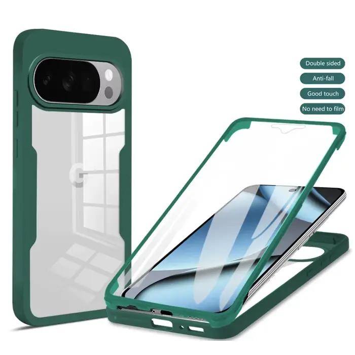 360 ° Coque de protection intégrale double face anti-chute pour Google Pixel 10A 10 9 Pro XL avec film protecteur