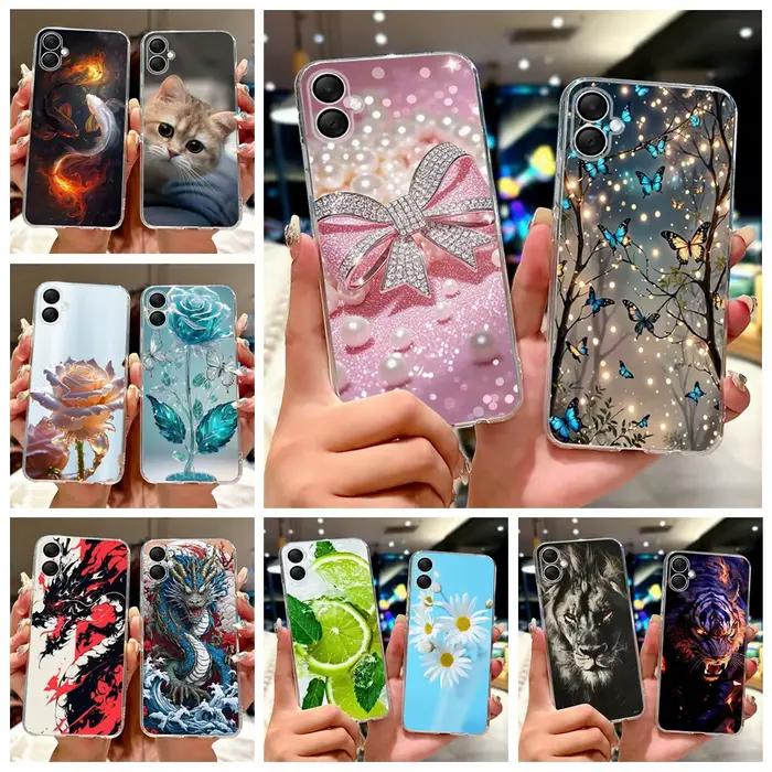 Pour Samsung Galaxy A06 étui A05 A05s luxe mode peint couverture souple mince coques de téléphone