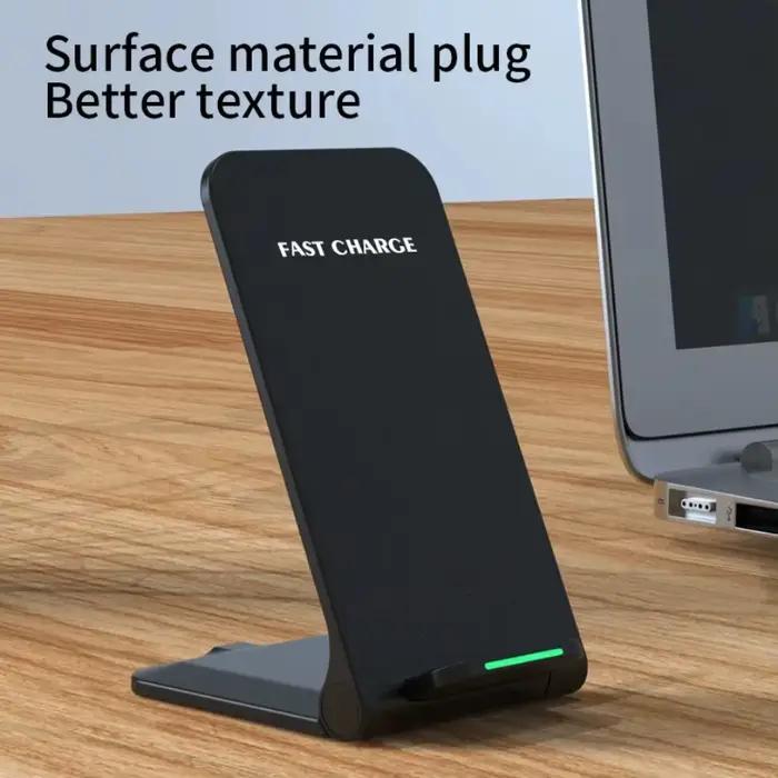 Support de charge sans fil XIKCU pour iPhone 17 16 15 14 13 12 Pro X XS Max XR 8 Samsung Xiaomi - Station de charge rapide à induction sans fil avec support et indicateur de charge
