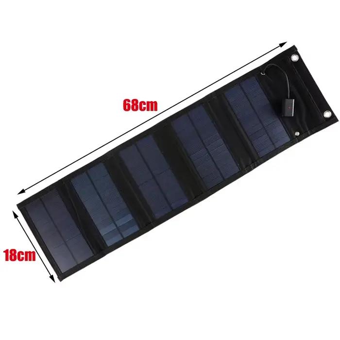 Chargeur de panneau solaire pliable, 100W, sortie USB 5V, charge de puissance, cellules solaires portables pour téléphone, maison, camping en plein air, randonnée