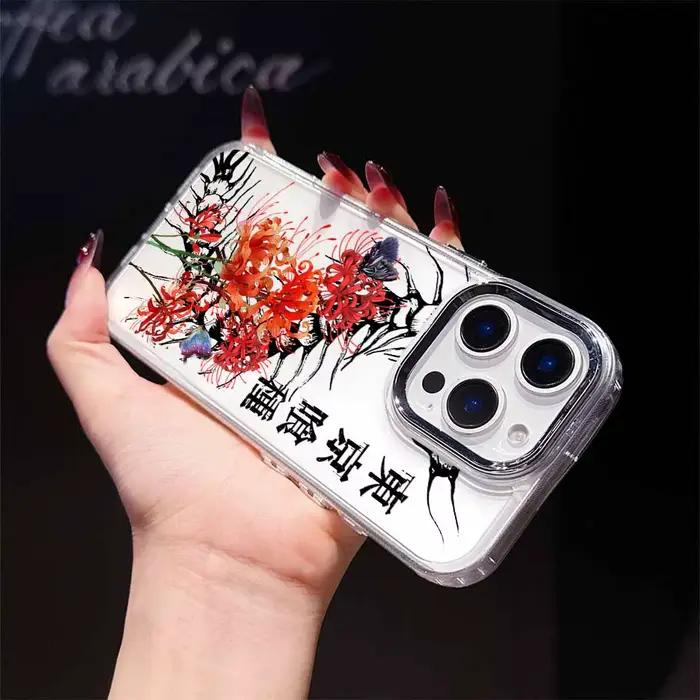 Coque de téléphone transparente souple Tokyo Ghoul Anime pour iPhone 17 AIR 16E 15 14 13 12 11 Pro Max Plus couleurs personnalisables ```