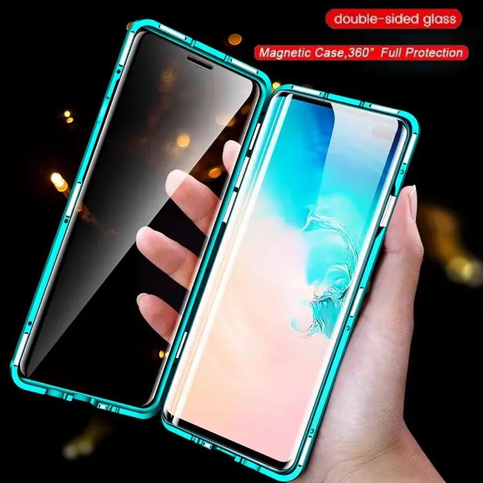 Coque en verre trempé magnétique pour OPPO Reno 7 8 10 et versions pro, protection complète, design élégant pour homme et femme, occasions quotidiennes et spéciales