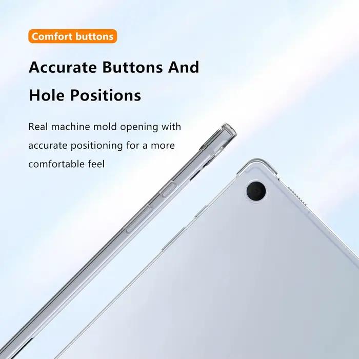 Coque Transparente en Silicone TPU Protection Antichoc pour Samsung Galaxy Tab A11 Occasions Spéciales Utilisation Quotidienne