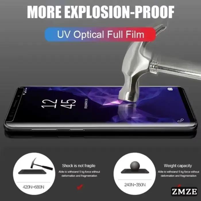 Verre trempé 3D UV pour Huawei Mate 20 30 40 50 60 Pro Nova 9 P30 P40 P50 P60Pro Pura 70 80Pro Plus Ultra