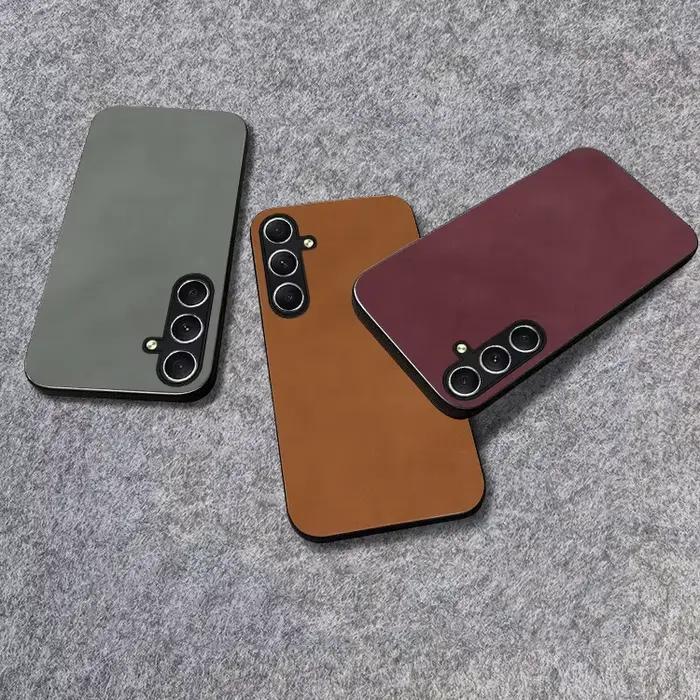 Étui en cuir véritable pour Samsung Galaxy A16 A26 A36 A56 A05 A05S A15 A25 A35 A55 A14 A34 A54 A12 A52 A51 A71 Coque protectrice élégante pour homme femme enfant occassions spéciales