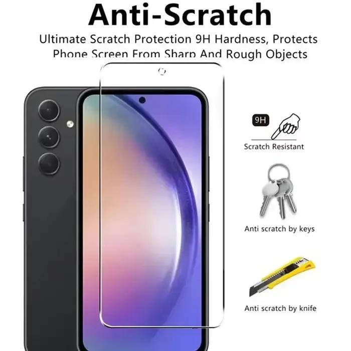 Protecteur d'écran en verre trempé pour Samsung A21S A21 A31 A12 S20 FE S21 Plus A51 A70 A50 A71 S21 A10 A52 A72 M12 A22 4G A22 5G M31 M21 A40 M52 5G S21 FE S22 S22 Plus A52S 5G A53 5G A13 4G A13 5G S10E A73 5G A23 M32 4G M32 5G A14 5G A34 5G A54 5G