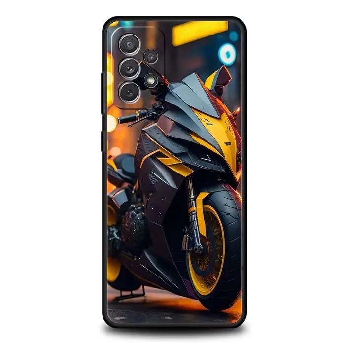 Coque de téléphone moto pour Samsung Galaxy A15 A14 A25 A54 A34 A51 A71 A72 A73 A32 A52 A52S A11 A21S A31 A41 5G