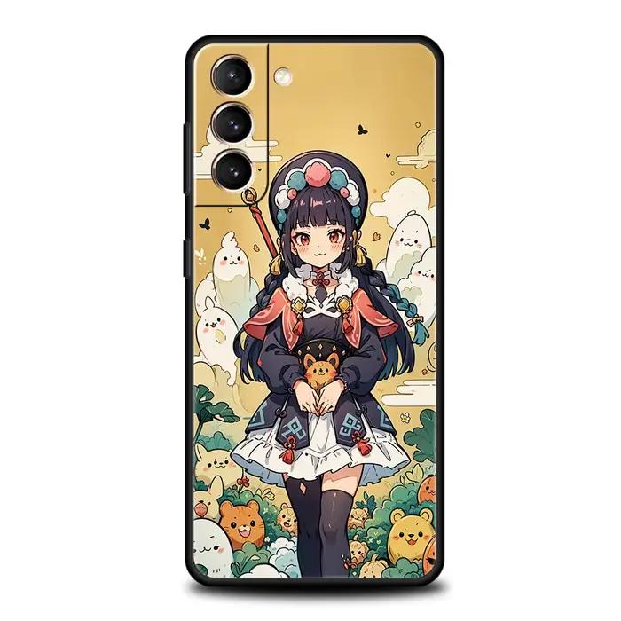 Coque de téléphone Wanderer Genshin Impact pour Samsung Galaxy S24 S23 S22 S20 Ultra S21 FE 5G S10 S9 Plus S10E en silicone souple pour homme et femme pour protection et style unique