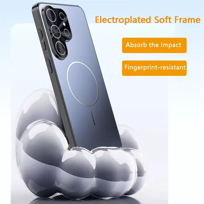Étui de téléphone de luxe fin et mat avec placage laser pour Samsung Galaxy S26 Ultra
