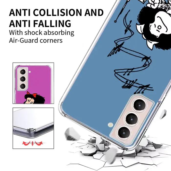 Mafalda-Coque de téléphone à dessin animé