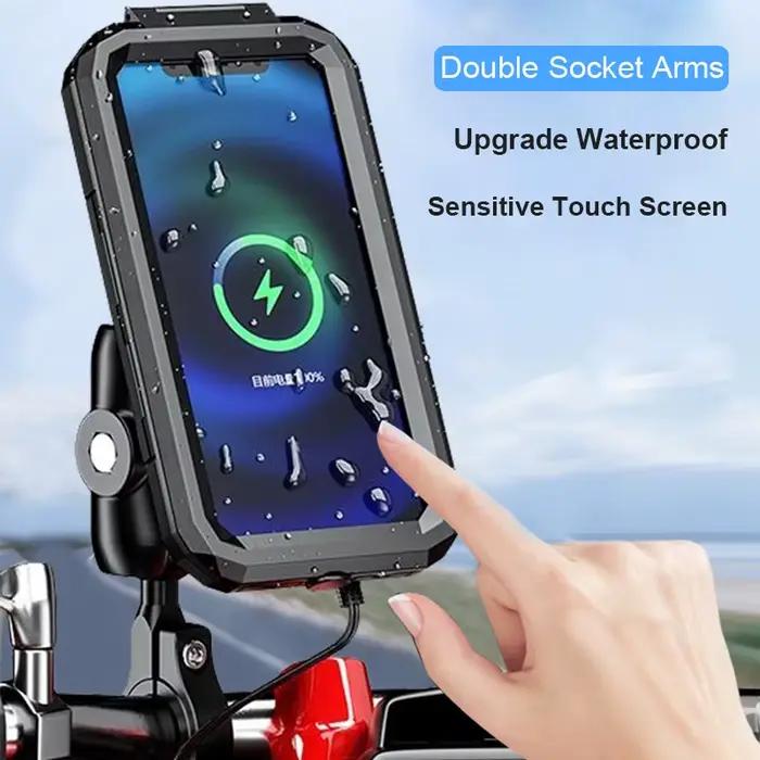 Support de téléphone étanche pour moto