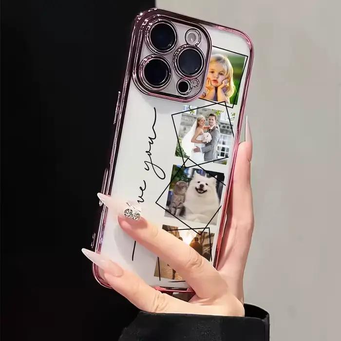 Coque de téléphone personnalisée avec photo intégrale pour iPhone 17 Air 16 15 14 13 12 11 Pro Max Plus
