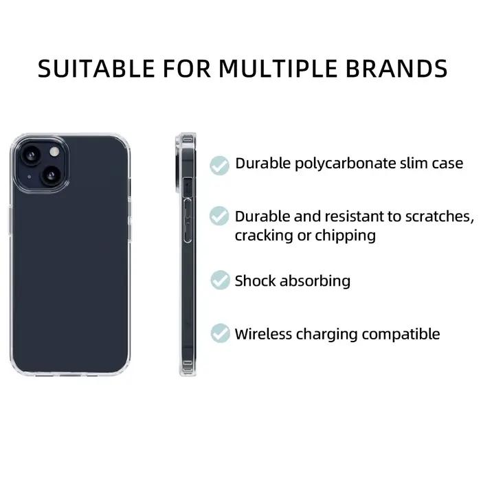 Coque de téléphone transparente personnalisée pour Samsung
