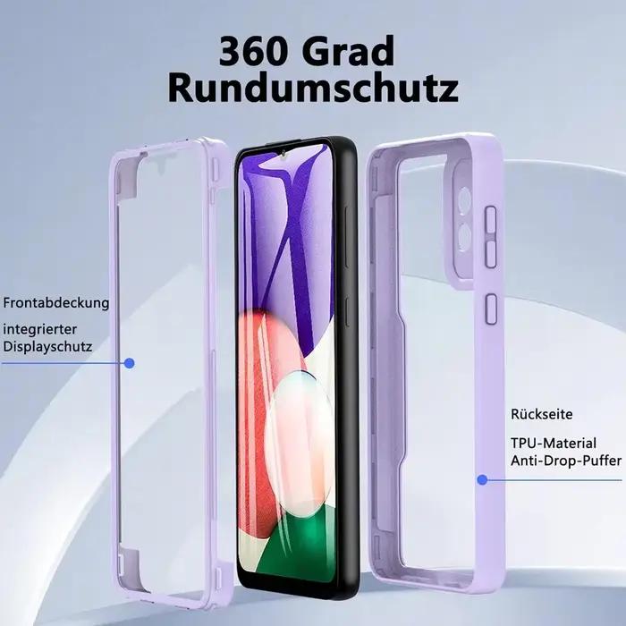 Coque transparente de Protection complète 360 pour Samsung Galaxy A53 5G A73 A23 A13 4G A55 5G A35 A25 A15 4G A05S