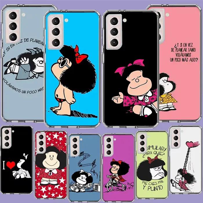 Mafalda-Coque de téléphone à dessin animé