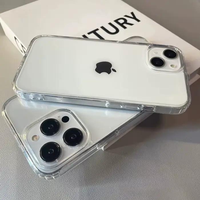 Coque de téléphone de luxe en acrylique souple et Transparent