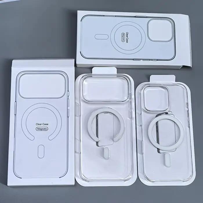 Coque de téléphone magnétique transparente originale