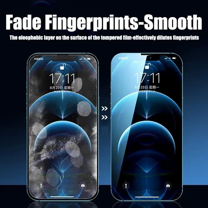4 pièces verre trempé pour iPhone 11 12 13 14 15 16 17 Pro Max protecteur d'écran