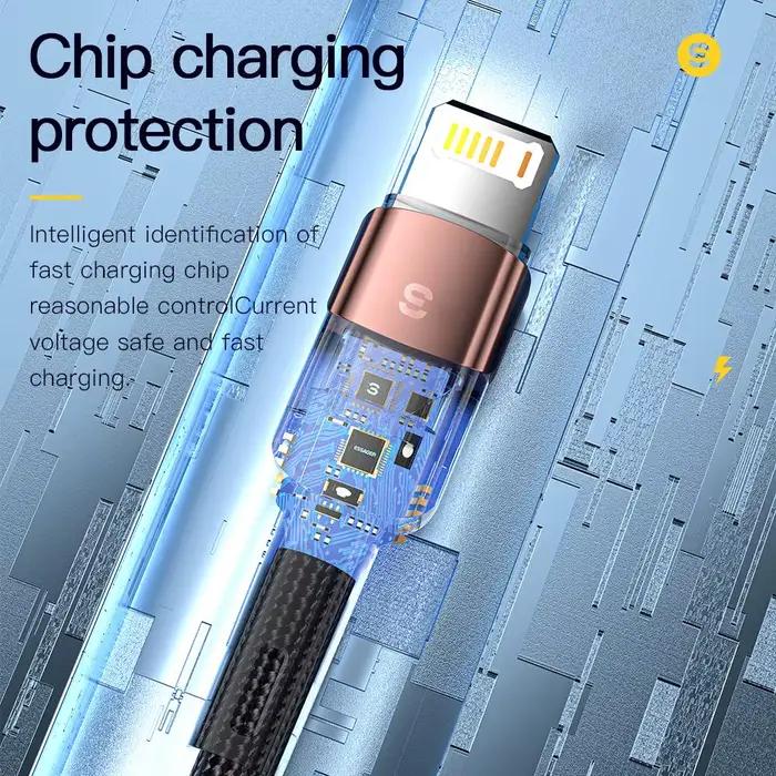 Câble USB Essager pour Iphone14 13 12 11 Pro Max Xs Xr X SE 8 7 6 Plus ligne de données de téléphone portable à charge rapide pour fil de chargeur Ipad