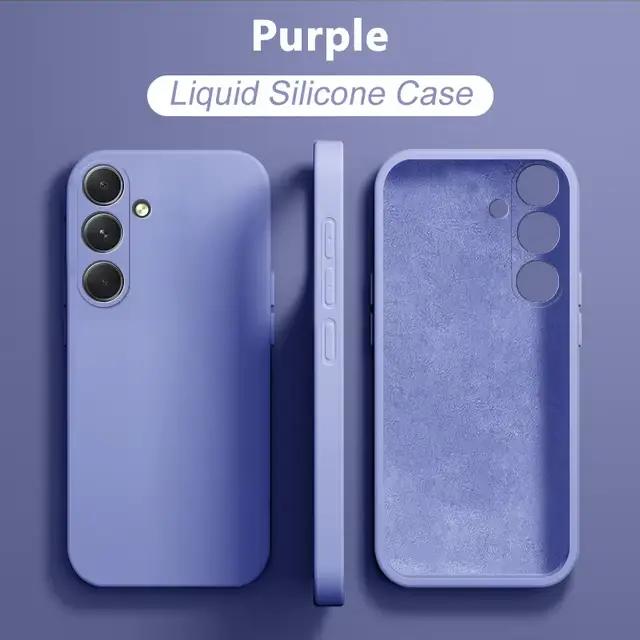 Coque de protection en silicone liquide pour Samsung Galaxy A54 5G, pare-chocs antidérapant et à la preuve de la poussière, disponible en plusieurs couleurs pour personnaliser votre téléphone