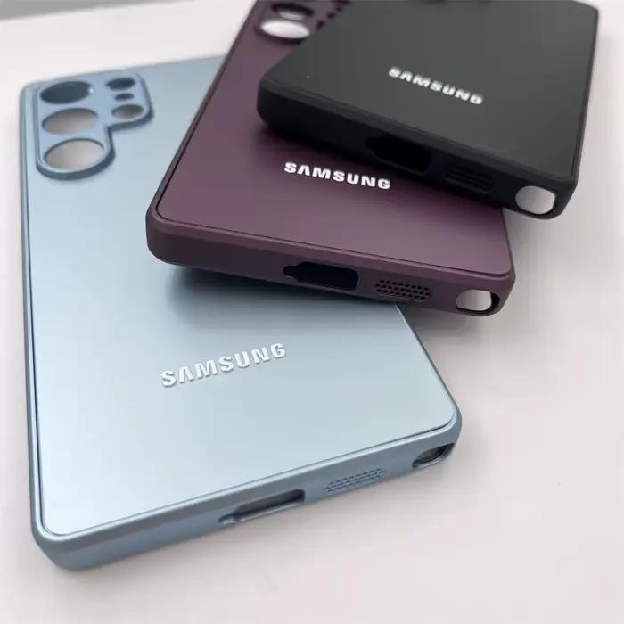 Housse de luxe en Silicone pour Samsung Galaxy S25 S24 S23 S22 Ultra Plus S25Plus