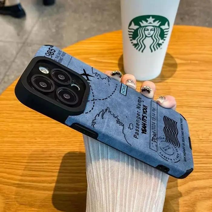 Coque de téléphone Design Route de vol en avion