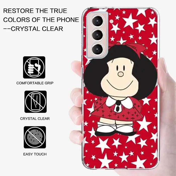 Mafalda-Coque de téléphone à dessin animé