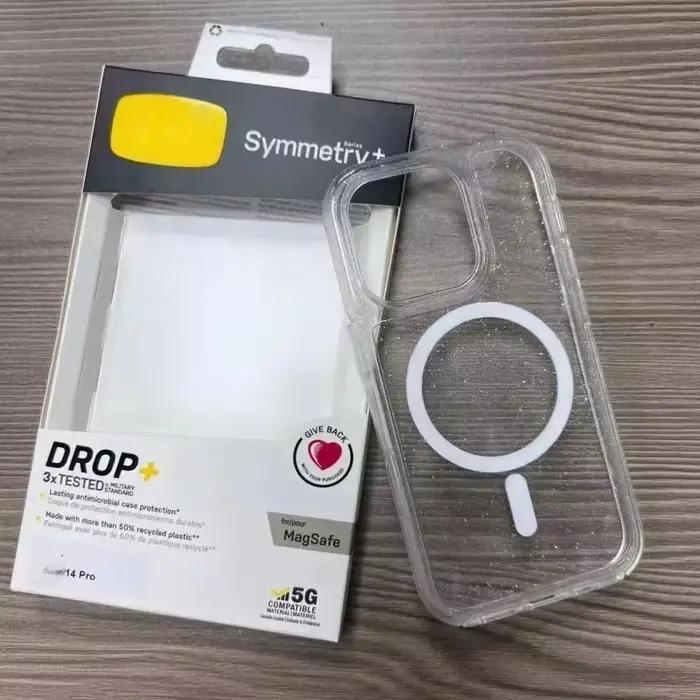 Protection anti-chute pour boîtier Otter-Box MagSafe Series Symmetry pour iPhone 17Air 12 13 14 15 16 17 Pro Max 14 15 16 Plus