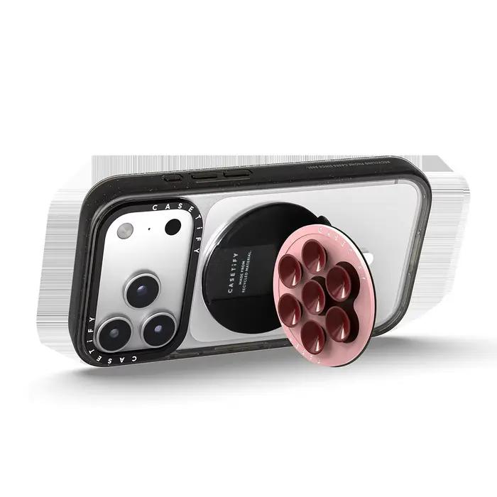 CASETiFY Snappy ™   Support de téléphone et porte-cartes magnétique à ventouse avec miroir pour iPhone 17 16 15 14 13 et Samsung S25 S26 A57