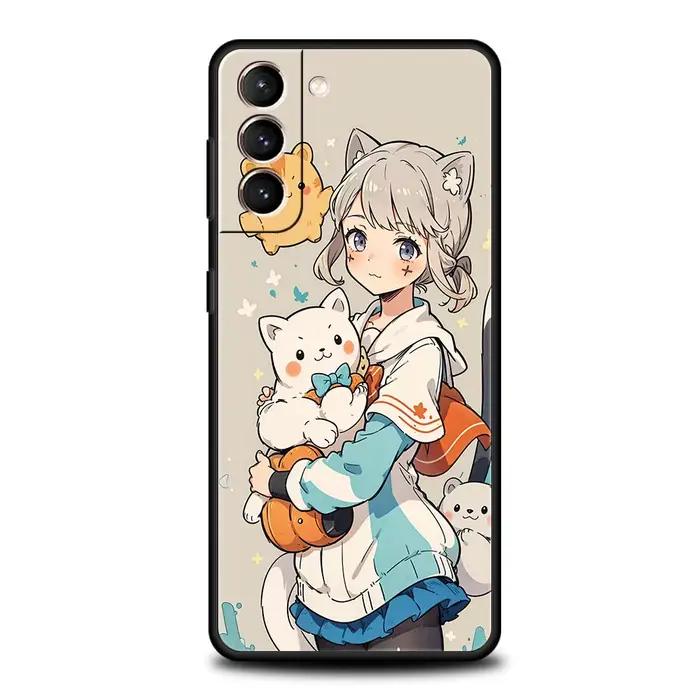 Coque de téléphone Wanderer Genshin Impact pour Samsung Galaxy S24 S23 S22 S20 Ultra S21 FE 5G S10 S9 Plus S10E en silicone souple pour homme et femme pour protection et style unique