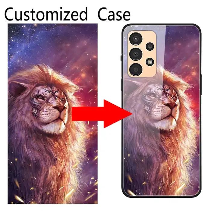Coque en verre personnalisée pour Samsung Galaxy S10 5G Lite Note 8 9 10 20 S8 S9 S10e Plus Ultra S7 Edge