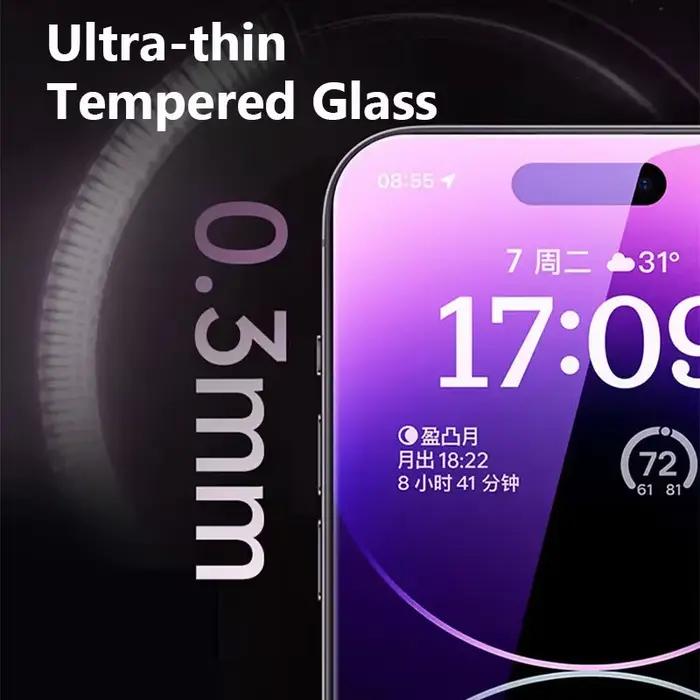 Film en verre trempé HD pour iPhone 17 14 13 12 11 15 Pro Max 12 13 X Xs Max XR avec protection anti-rayures et clarté cristalline pour amoureux de la photographie et gamers