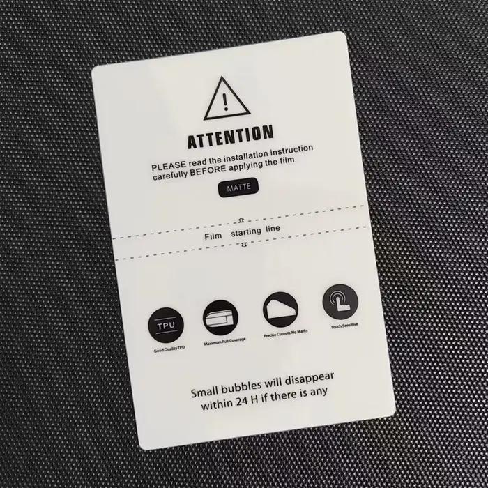 Film Hydrogel Flexible de Protection givrée HD mat