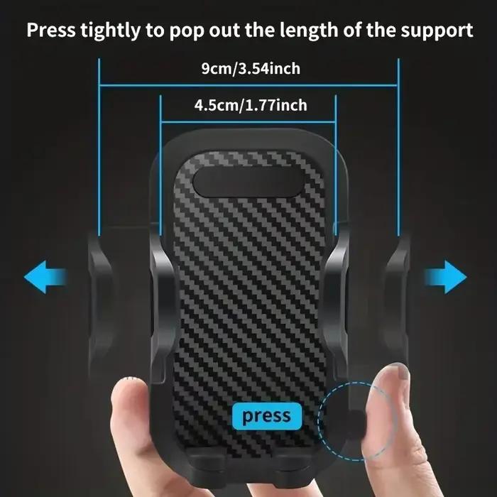 Support de téléphone universel pour voiture avec ventouse et expansion par gravité pour iPhone Samsung Xiaomi et autres marques pour tableau de bord et pare-brise