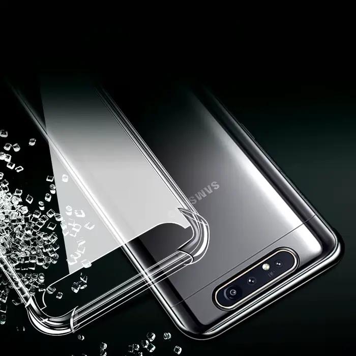 Coque de téléphone transparente souple de haute qualité pour Samsung Galaxy A80