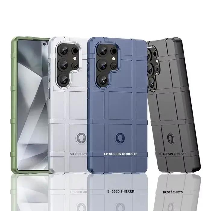 Coque de téléphone flexible robuste de qualité militaire pour Samsung Galaxy S23/S24/S25 plus Ultra FE - Housse de protection contre les chutes